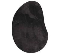 vidaXL Tapis HUARTE - Noir 140x200 cm, Polyester antidérapant, pliable et moderne