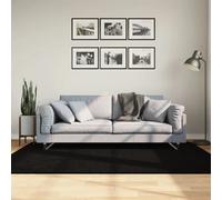 vidaXL Tapis HUARTE Noir 140x200 cm