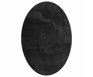 vidaXL Tapis HUARTE Noir 160 x 230 cm 100% Polyester | La forme ronde moderne s'intègre bien dans tous les décors, Fait en polyester résistant à 100%,