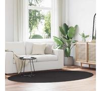 vidaXL Tapis "HUARTE" Noir 160x230 cm Ovale