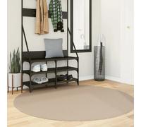 VIDAXL Tapis HUARTE Sable Ø160