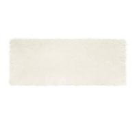 VIDAXL Tapis imitation peau de mouton blanc 80 x 200 cm - velours 6 cm, polyester