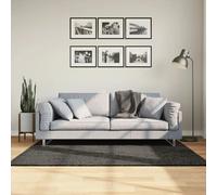 Vidaxl Tapis Istan À Poils Longs Aspect Brillant Anthracite 120x170 Cm