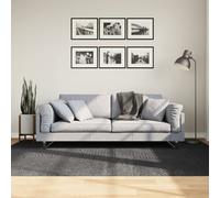 Vidaxl Tapis Iza Poils Courts Style Scandinave Anthracite 160x230 Cm