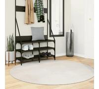 vidaXL Tapis IZA Rond Crème