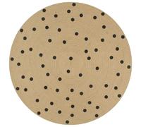 VIDAXL Tapis Jute Imprimé - 90 cm