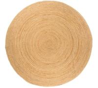 vidaXL Tapis Jute tressé 180 cm Rond 343584