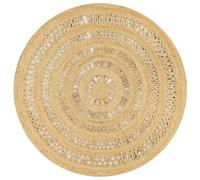 vidaXL Tapis Jute Tressée - Naturel - 150 cm