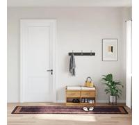 VidaXL Tapis Lavable 80x300 cm - Noir Doré