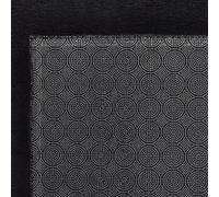 Tapis lavable à poils courts doux et moelleux antidérapant noir