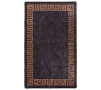 Vidaxl Tapis Lavable Antidérapant 120x180 Cm Noir Et Doré