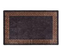 vidaXL Tapis lavable antidérapant - Noir et Doré - 160 x 230 cm
