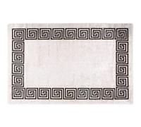 vidaXL Tapis lavable antidérapant 160x230 cm Beige clair