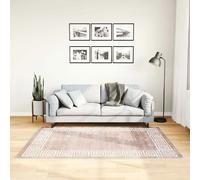 VidaXL Tapis lavable - Beige