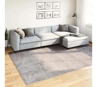 vidaXL Tapis lavable antidérapant 190 x 300 cm Gris