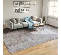 vidaXL Tapis lavable gris 400x300 cm