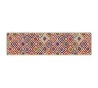 vidaXL Tapis Lavable, Moquette de Sol, Carpette de Chambre à Coucher Salon Salle de Séjour, Moderne, Multicolore 80x300 cm