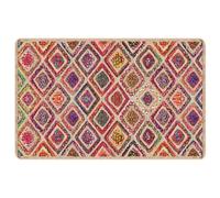vidaXL Tapis lavable Moquette de sol moderne antidérapant multicolore 190x300 cm