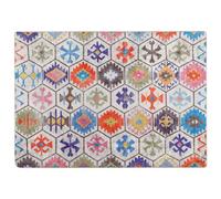 vidaXL - Tapis lavable antidérapant moderne multicolore 80x150 cm
