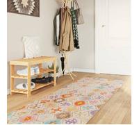 vidaXL Tapis lavable antidérapant 80x300 cm multicolore