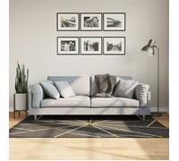 vidaXL Tapis lavable noir et doré 120x180 cm 136617