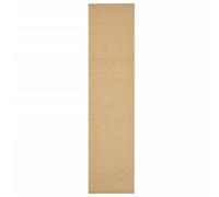 vidaXL Tapis Moquette de Sol Tapis de Plancher Tapis de Sol Moquette de Salon Salle de Séjour Maison Intérieur Sisal Naturel 80x350 cm