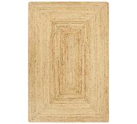 vidaXL Tapis jute fait à la main naturel 80 x 160 cm