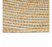 Vidaxl Tapis Naturel Et Blanc 200 X 290 Cm Jute