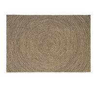 Vidaxl Tapis Naturel Et Noir 240 X 340 Cm Jute