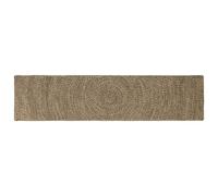 Vidaxl Tapis Naturel Et Noir 60 X 250 Cm Jute