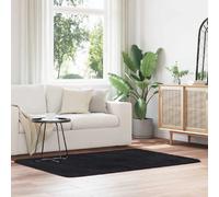 Vidaxl Tapis Shaggy À Poils Longs Navarra Noir 120x170 Cm Polyester