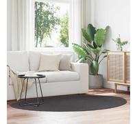 vidaXL Tapis de Surface HUARTE Anthracite 140 x 200 cm Polyester, Tapis antidérapant pour Salon, Modern et Pliable, Confortable en Polyester, Parfait pour la Chambre