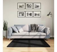 VIDAXL Tapis OVIEDO - Noir - 120x120 cm