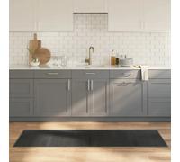 vidaXL Tapis Rectangulaire en Bambou - Gris