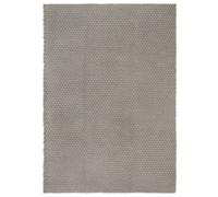 vidaXL Vloerkleed rechthoekig 160x230 cm katoen grijs345122 Gris G