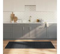 VidaXL Tapis rectangulaire gris bambou