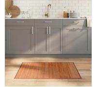 vidaXL Tapis rectangulaire Marron 70x100 cm Bambou, Tapis de Salon, Tapis de Cuisine, Tapis rectangulaire, Tapis de Chambre à Coucher