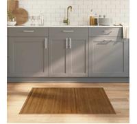 vidaXL Tapis rectangulaire marron 80x100 cm bambou 376902