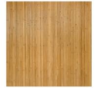 vidaXL Tapis rectangulaire en bambou naturel antidérapant 100x100 cm