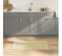 Tapis rectangulaire naturel clair 60x100 cm bambou