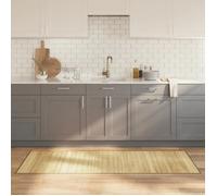 vidaXL Tapis rectangulaire naturel clair 70x200 cm bambou, tapis de salon, tapis de cuisine, tapis rectangulaire, tapis de 376873
