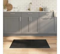 vidaXL Tapis rectangulaire en bambou noir antidérapant 60 x 100 cm