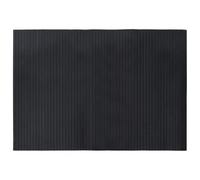 vidaXL Tapis rectangulaire Noir 70x100 cm Bambou