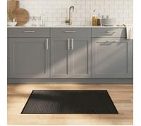 vidaXL Tapis rectangulaire 70x100 cm Bambou Noir