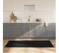 vidaXL Tapis rectangulaire bambou – Noir 80x200 cm (salon, cuisine, chambre)
