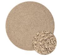 vidaXL Tapis Rond Aspect Jute
