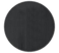 vidaXL Tapis Rond Gris 60 cm Bambou