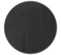 vidaXL Tapis Rond Gris 80 cm Bambou