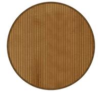 vidaXL Tapis Rond Marron 60 cm Bambou, Tapis de Salon, Tapis de Cuisine, Tapis Rond, Tapis de Chambre à Coucher, Tapis de Salle de Bain
