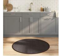 vidaXL Tapis Rond Marron foncé 100 cm Bambou, Tapis de Salon, Tapis de Cuisine, Tapis Rond, Tapis de Chambre à Coucher, Tapis de Salle de Bain